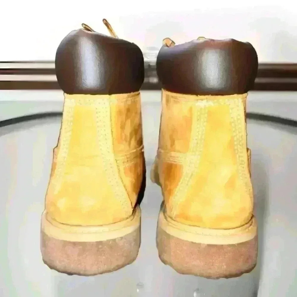 623hc. Custom Hand Painted Sunflower Timberland Premium Waterproof Boots Wheat - Picture 10 of 12